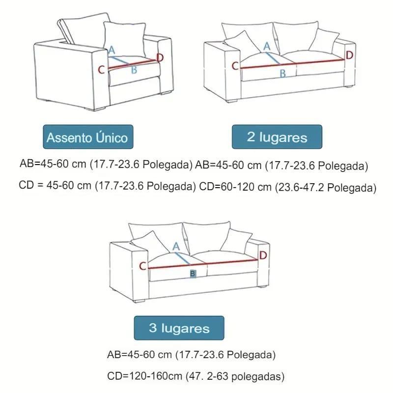 Capa de Sofá Impermeável Comfort live - megapoint.com