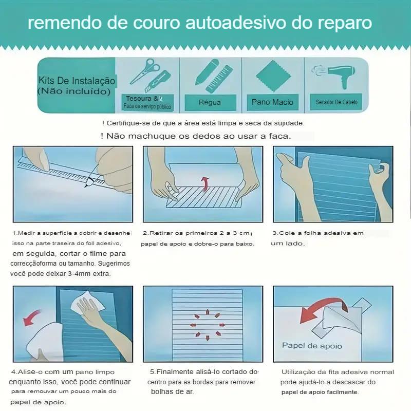 Patch Autoadesivo PU para Reparo de Sofá, Móveis no Geral